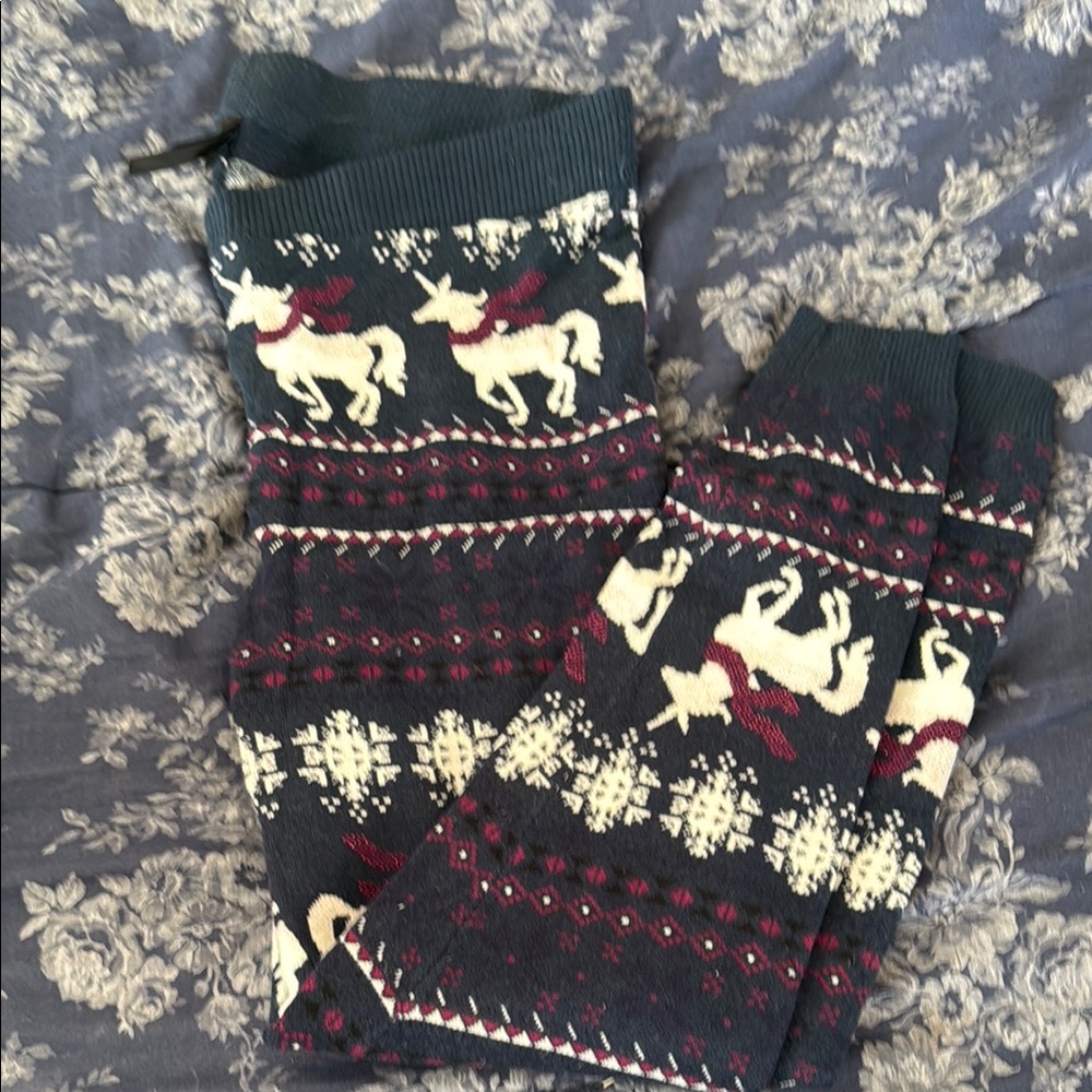 Festive Reindeer Knit Leggings Torrid size 2